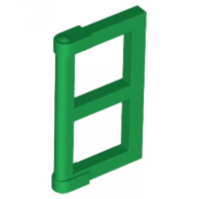 Raam 1x2x3 Paneel met dikke hoek tabs green
